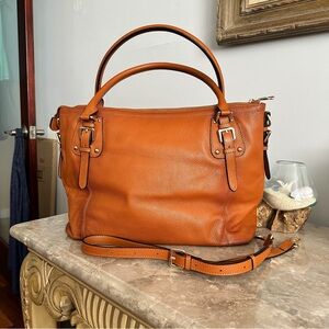 Kattee Leather Handbags Tote Shoulder Bag for Woman Satchel Designer Purse